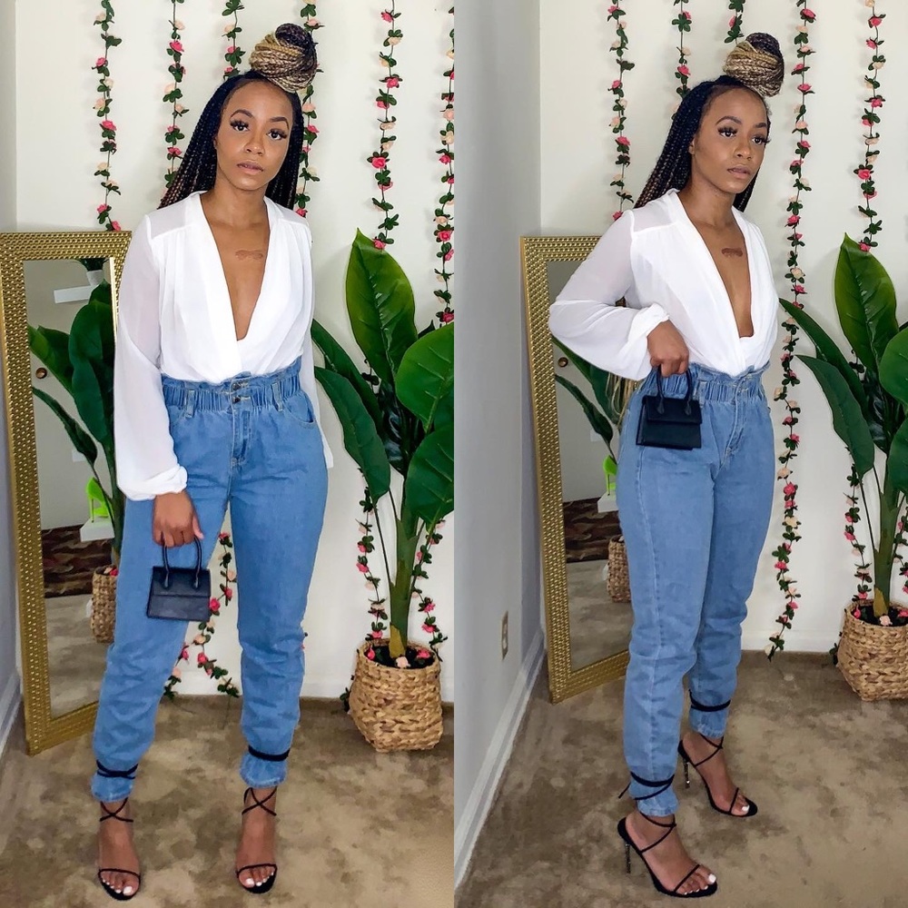 **SOLD** Paper Bag Boyfriend Jeans